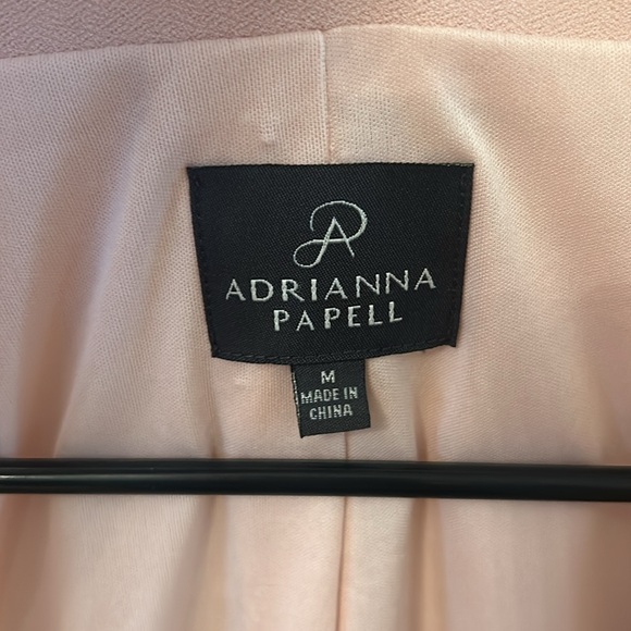 Adrianna Papell Blush Pink Bell Sleeve Open Front Blazer  Women’s Size Medium - Picture 2 of 15